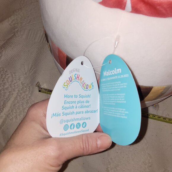 Squishmallow Malcom with fall scarf 2021 NWT - Picture 7 of 11